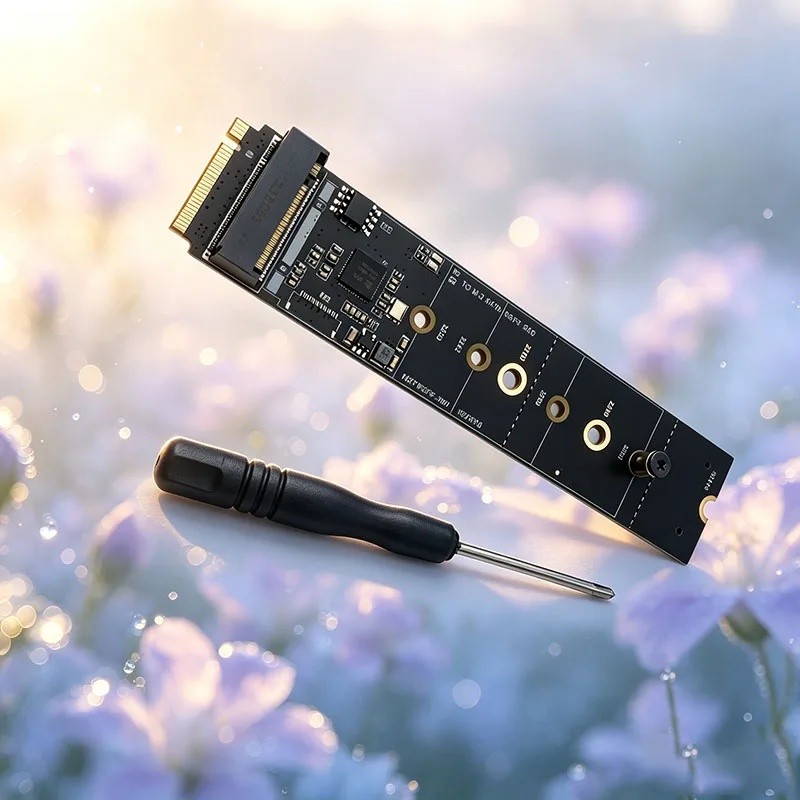 Bộ chuyển đổi NVME M Key sang M2 Giao thức SATA SSD Adapter Card Riser JMB582 Chip cho 2230 2242 226