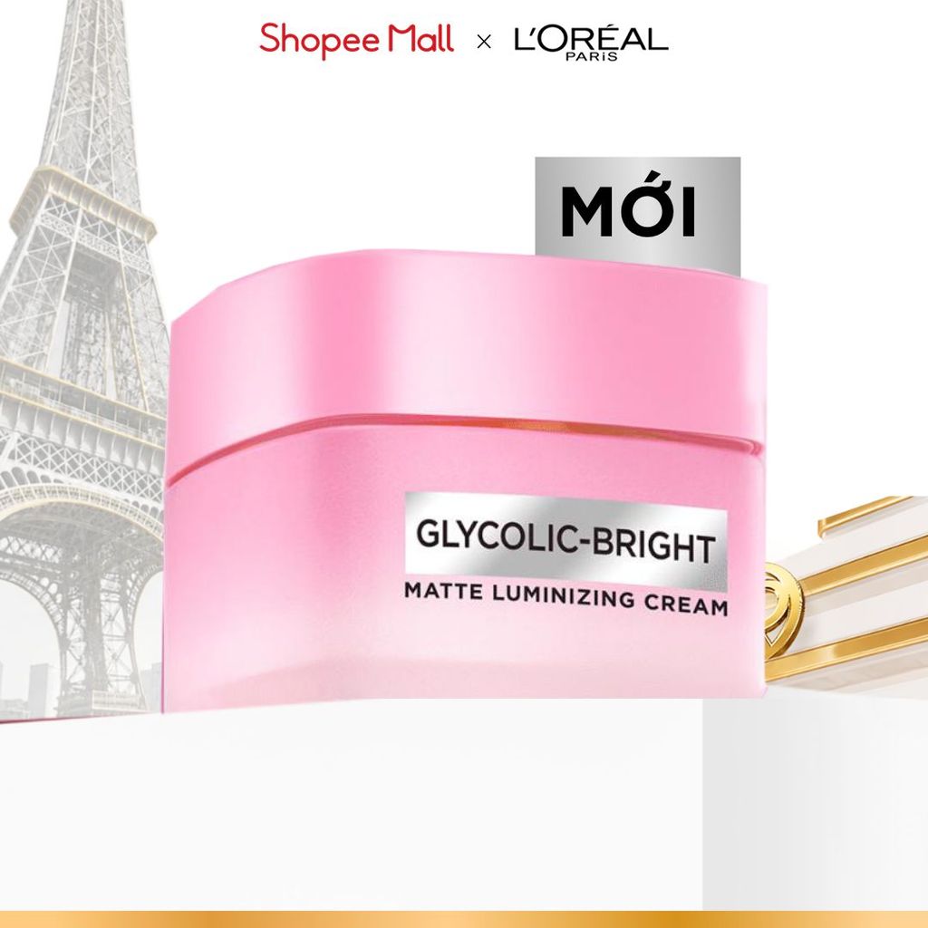 [MỚI] Kem Dưỡng Sáng Da Đột Phá [MelasylTM] Làm Mờ Thâm Nám Glycolic-Bright Matte Luminizing Cream L’Oréal Paris 50ml | BigBuy360 - bigbuy360.vn