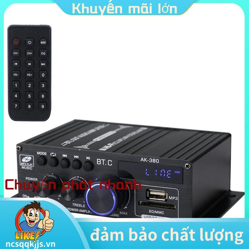 Ak380 800W 12V Bộ khuếch đại công suất Bluetooth Stereo Home Car Audio Amp Máy nghe nhạc Loa ô tô Cl