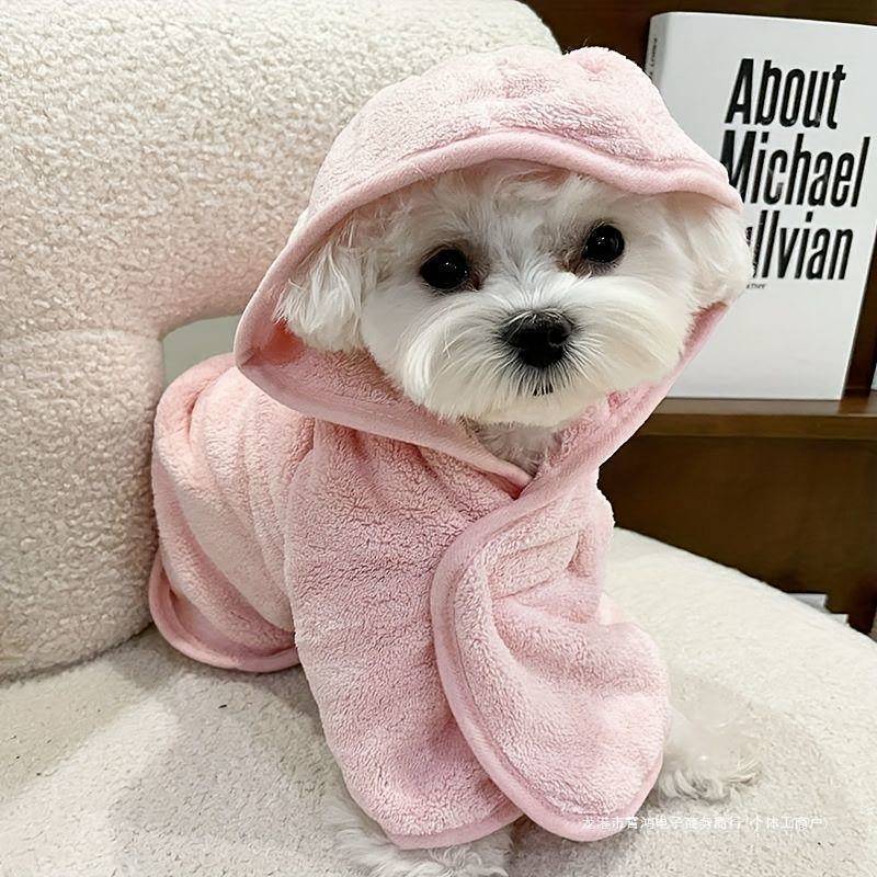 Dog Cat Strong Absorbent Towel with Hood Soft Bath Towel Dog Cat Strong Absorbent with Hood Soft Bat