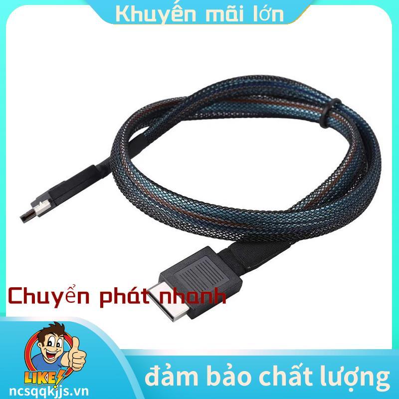 Cáp nối dài dữ liệu Oculink PCIE4.0 MINI SAS 24Gbps SFF-8611 sang SFF-8611 Đường truyền dữ liệu máy 