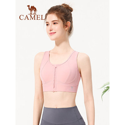 Áo ngực thể thao CAMEL CROWN Yoga – Giảm sốc, có dây kéo, thích hợp cho áo khoác ngoài