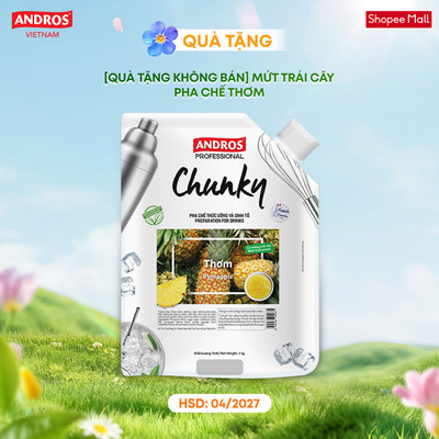 [QUÀ TẶNG KHÔNG BÁN] Mứt Trái Cây Pha Chế Thơm - Có miếng trái cây thật - Nguyên liệu pha chế - ANDROS