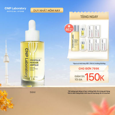 [CNP] Tinh chất keo ong cho da dầu phục hồi làn da tẩy tế bào chết CNP Propolis Rescue Ampule 50ML