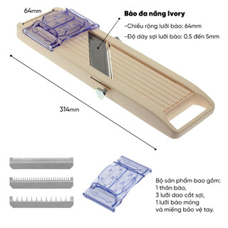 Benriner - Bào Đa Năng Ivory