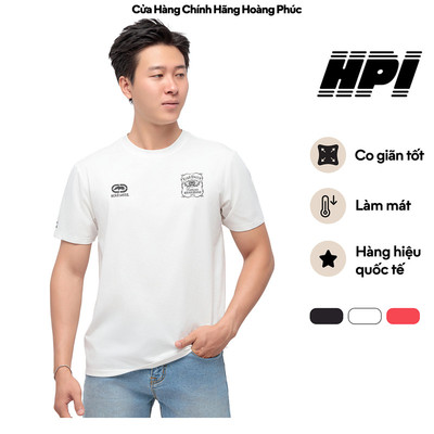 Áo Thun Tay Ngắn Nam ECKO UNLTD. Dáng Suông Cotton Pha Thoáng Mát Thấm Hút IF24-90002