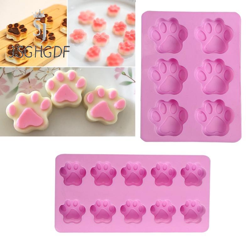 JSGHGDF * Pet Paws Cats Paws Animal Silicone Candy Chocolate Cake Mold