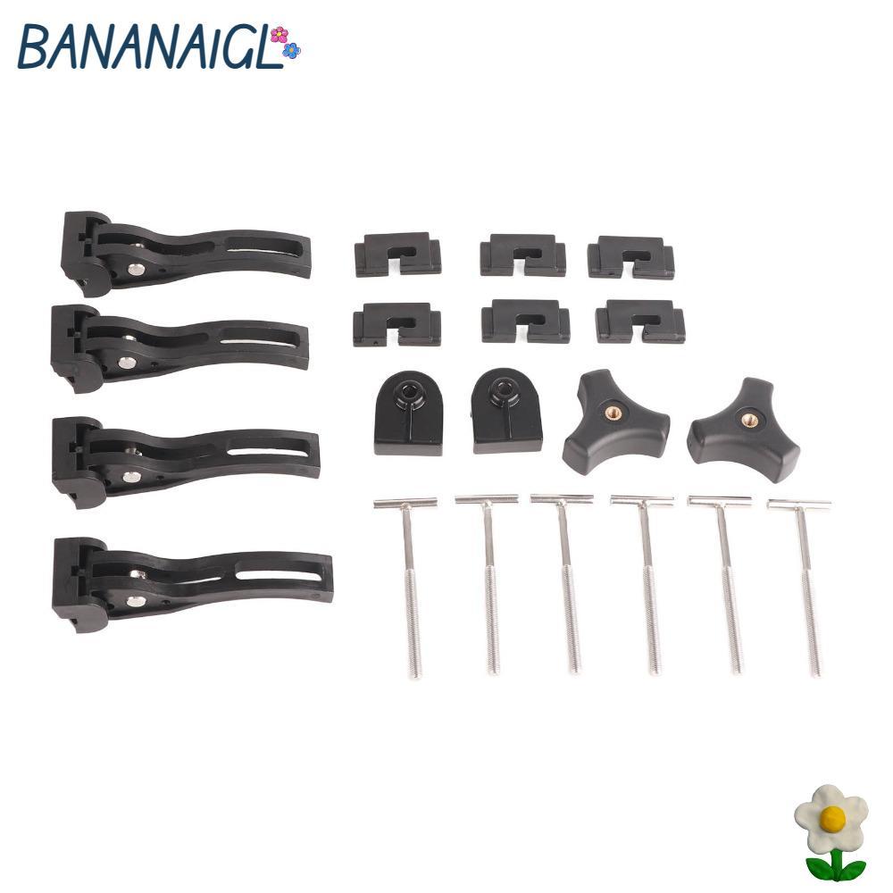 BANANA1GL Hộp đựng hàng hóa, Kẹp bọc Tonneau phù hợp đa năng màu đen, Kẹp gấp cứng ABS ổn định cho F