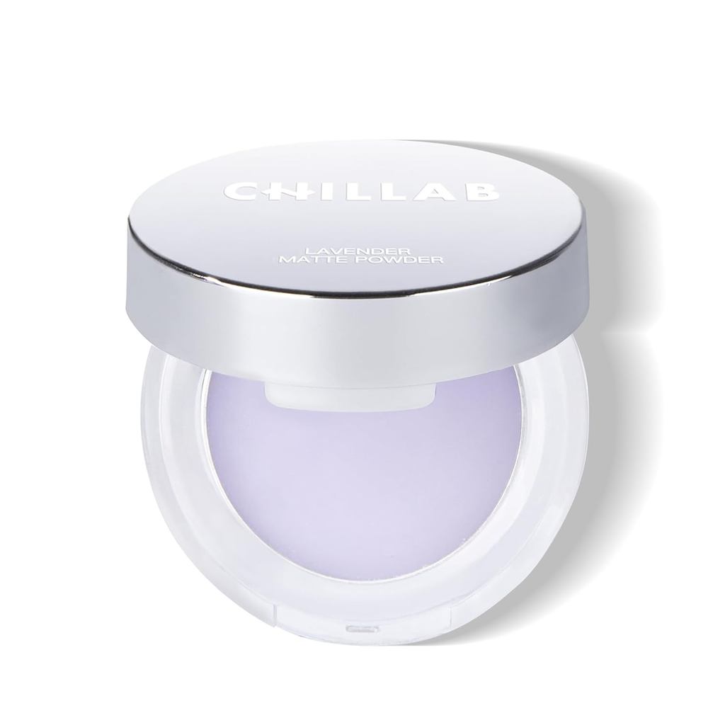 Chillab Lavender Matte Powder Kích thước nhỏ, Phấn mặt kiểm soát dầu, Trang điểm lâu trôi, Kích thướ