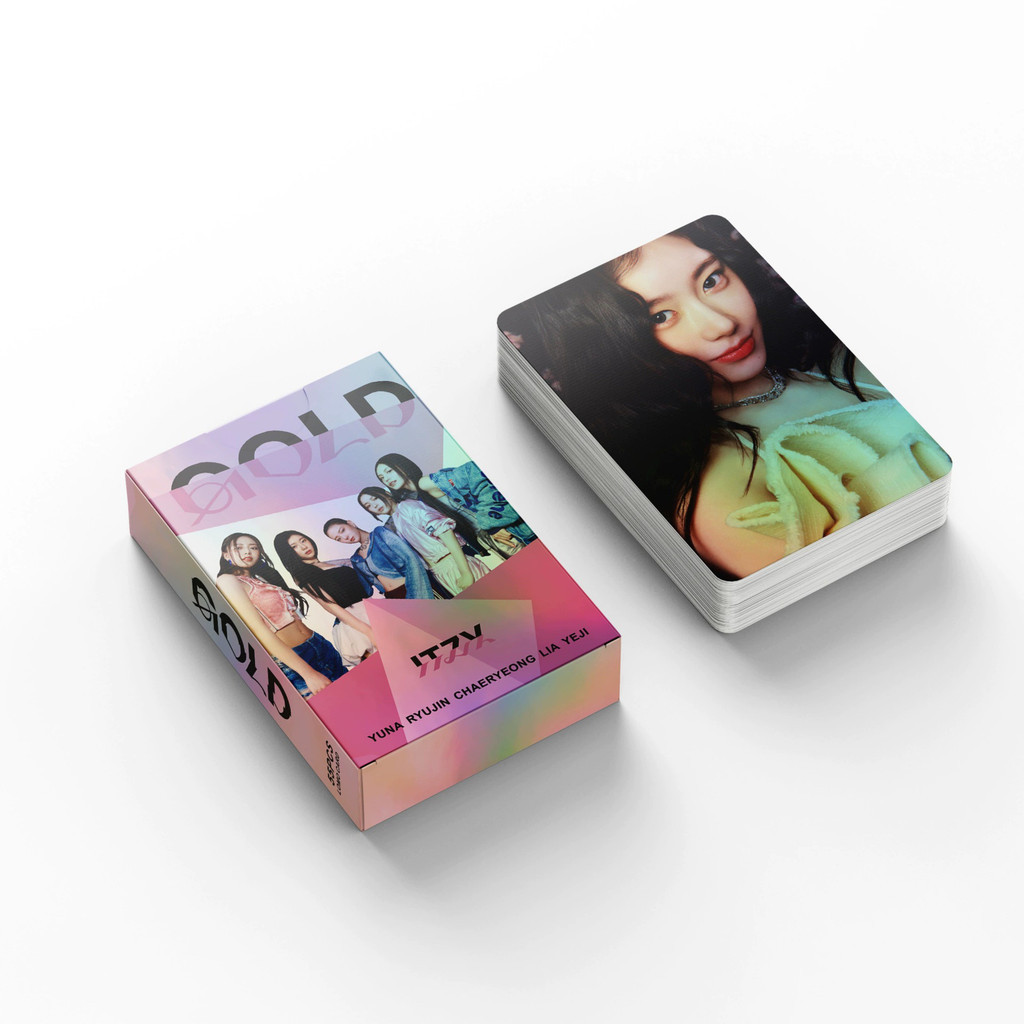 55 ITZY ITZY Laser GOLD Photocard Lomo Card LIA YUNA YEJI Shin Liuzhen