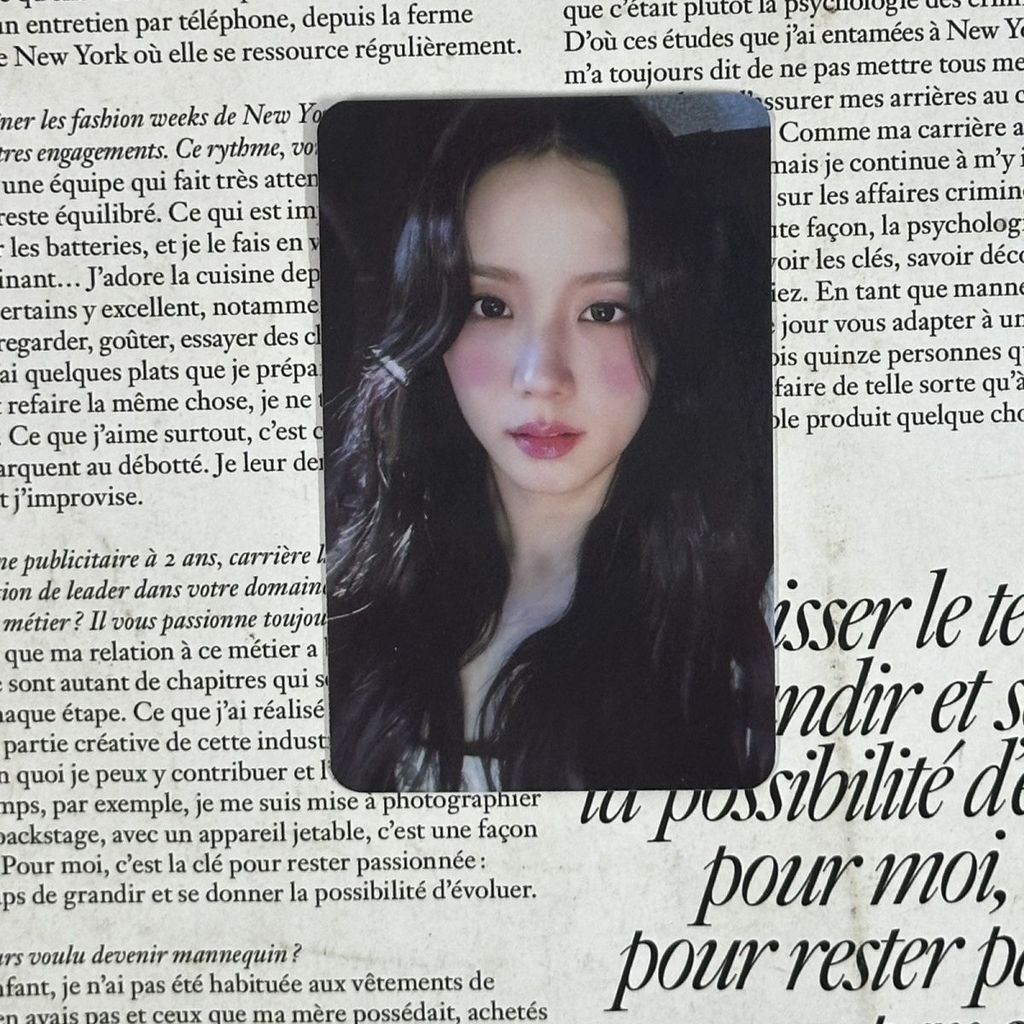 BLACKPINK Jisoo Photocard Movie Show Korea Offline Special Screening Movie Card 2.0 Special Card