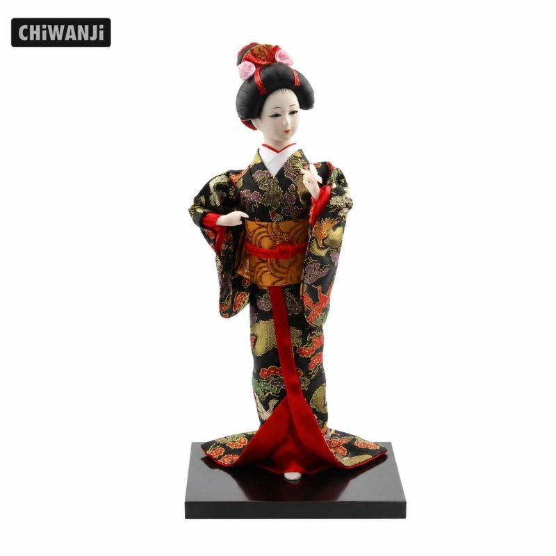 Nhật Bản Geisha Hình Trang Trí Tóc Để Bàn Búp Bê Geisha R9001
