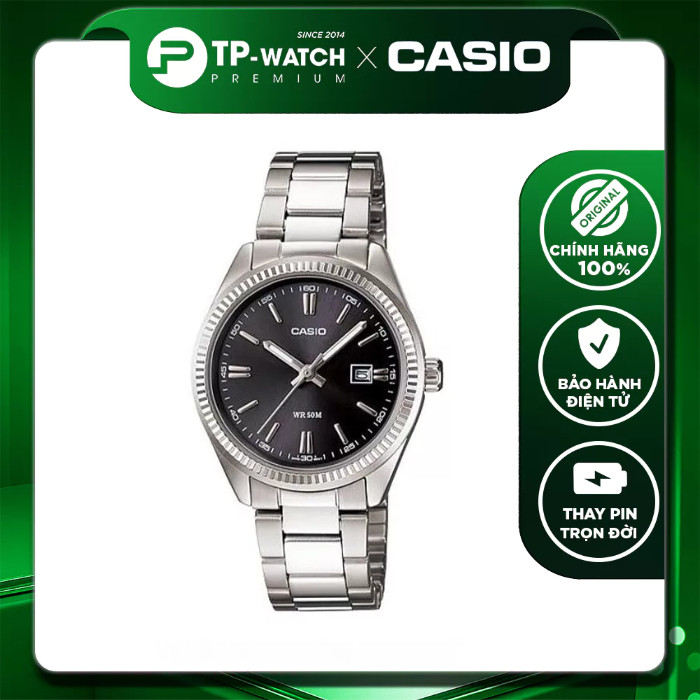 Đồng hồ nữ dây thép Casio LTP-1302D-1A1VDF size 30.2mm | Casio nữ LTP-1302D-1A1