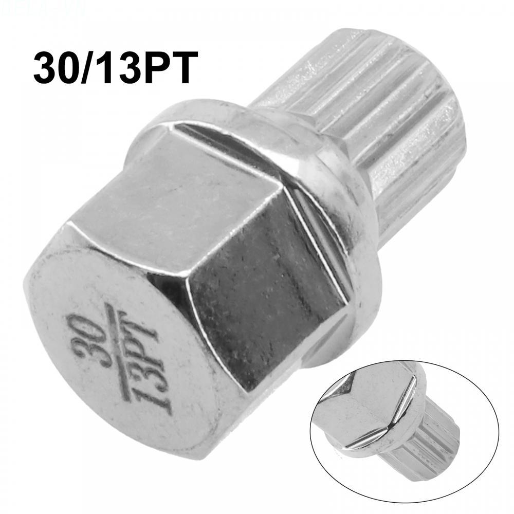 Wheel Lock Lug Nut Accessory Anti Theft Car For BMW Hollow Part Silver Tone 1x#DELA