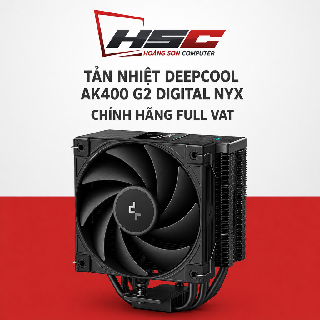 Tản nhiệt khí CPU DeepCool AK400 G2 DIGITAL NYX - Hàng NEW chính hãng Hải Anh phân phối - Full VAT