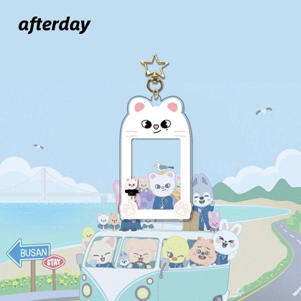 Hộp đựng thẻ AFTERDAY568, Móc khóa Acrylic sáng tạo, Phim hoạt hình thần tượng chất lượng cao Thẻ ID