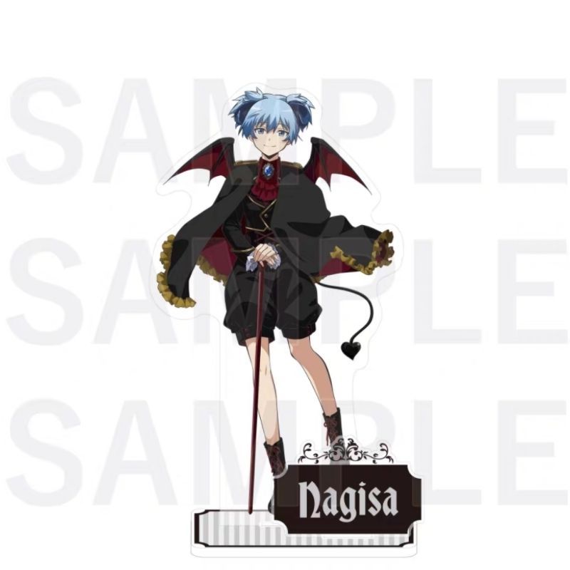 Lớp học ám sát Angel & Devil Hàng hóa Thẻ đứng Acrylic tự chế Chaotian Nagisa Akabane Máy tính để bà