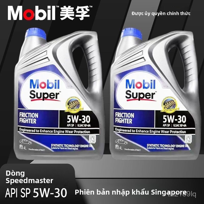 Dầu nhớt Mobil Super 2000 Full Synthetic 5W30 SP nhập khẩu Singapore cho động cơ ô tô
