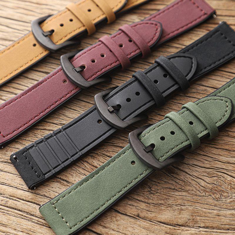 Thích Hợp Cho Huawei GT7 Dây Đeo watch6 Crazy Horse Da Họa Tiết 6pro Phong Cách Mới GT6 Silicone GT5
