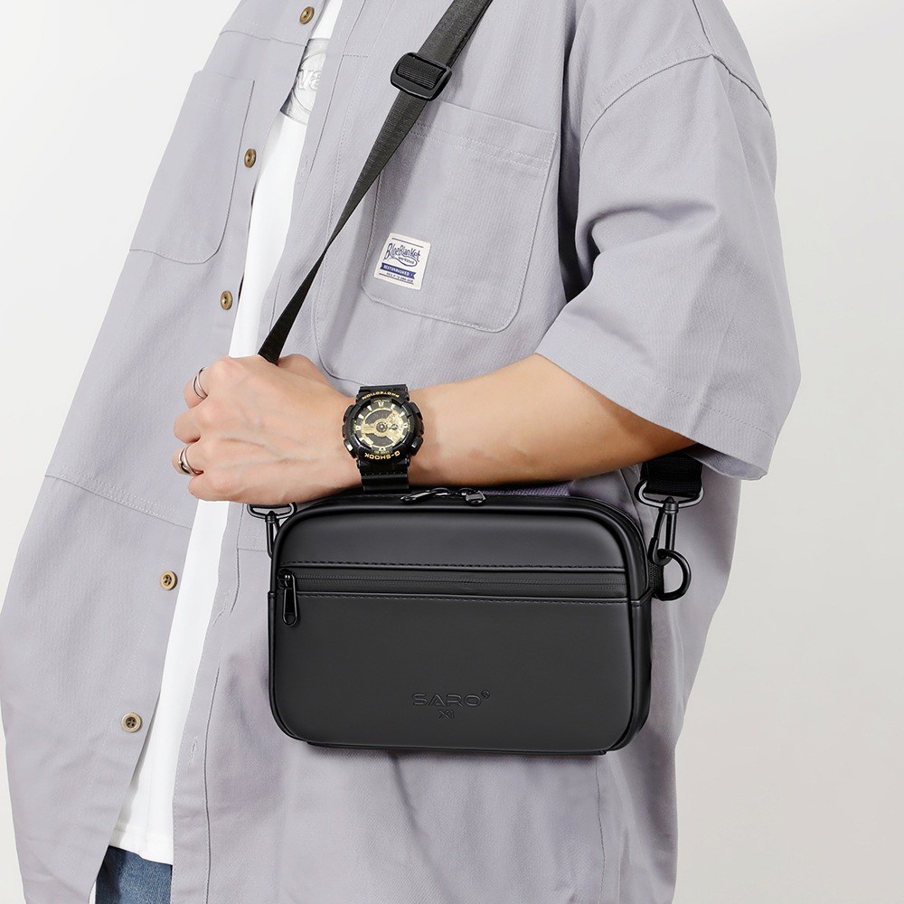 Men's shoulder bag, large-capacity crossbody bag, wear-resistant crossbody bag, simple and portable 