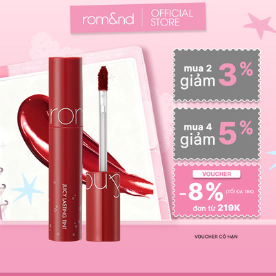[Rom&nd] [Màu 14-17] Son Tint lì ngọt ngào Hàn Quốc Romand Juicy Lasting Tint 5.5g