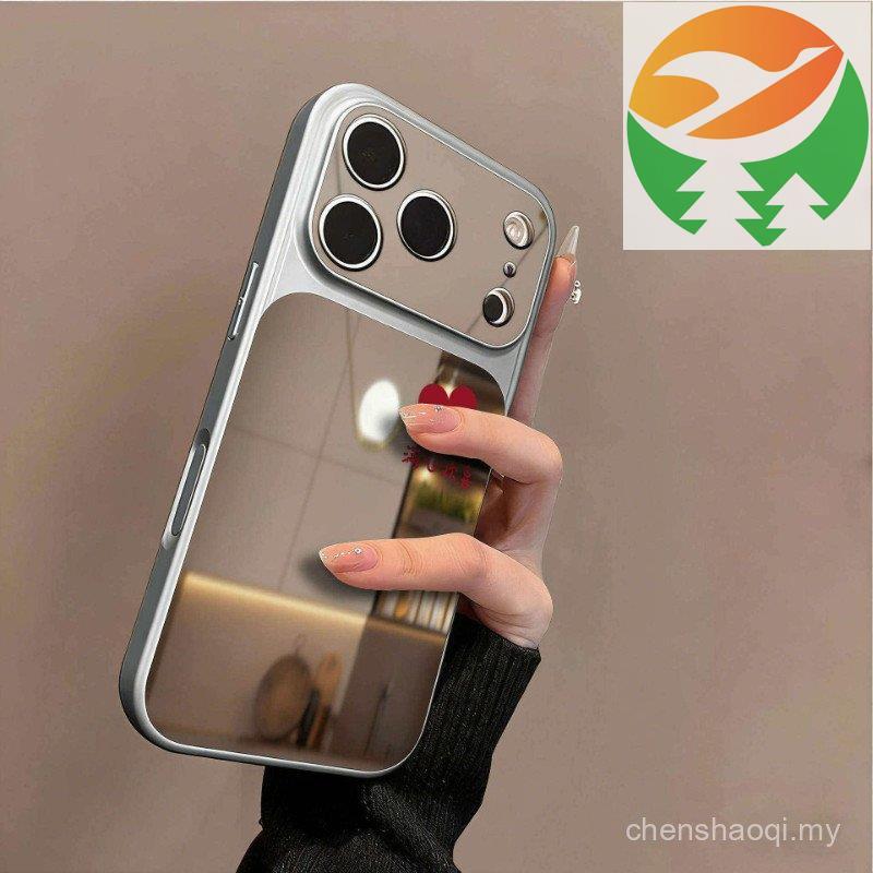 Gl1 Fresh drop phone 17 16 15 14 13 Cover Mirror Họa tiết tối giản Chống rơi | Điện thoại Shell tốt 