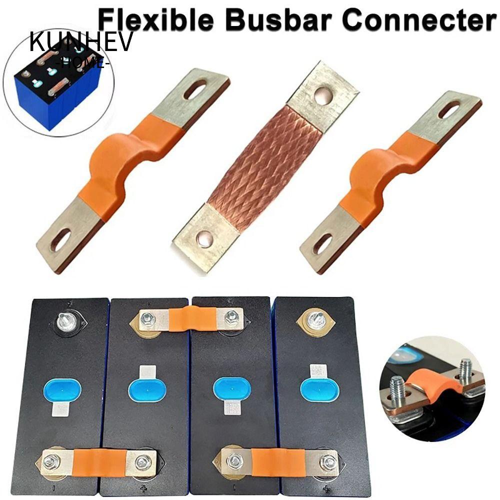 Thanh nối linh hoạt KUNHEV, Đầu nối pin 230Ah 280Ah M6, Thanh đồng 2mm