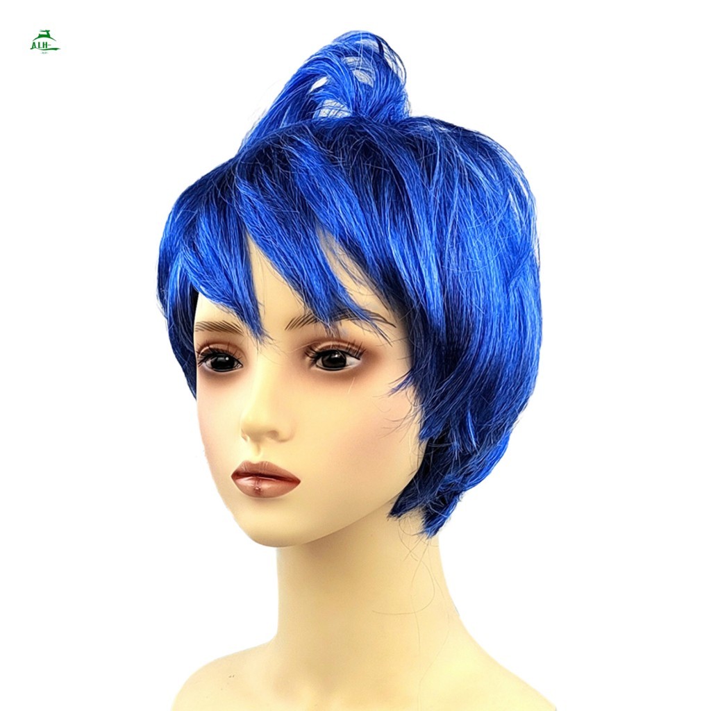 Cosplay Inside Out Disgust Green Tóc giả Halloween Joy Anger Hairpiece cho Cosplay Show Halloween Bu