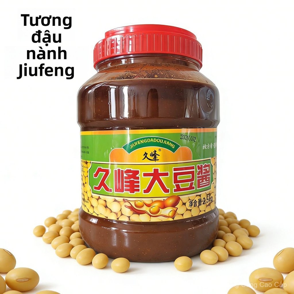 Tương đậu nành Jiufeng thùng 2.5kg đặc sản Đông Bắc lên men tự nhiên chấm rau sống cực ngon