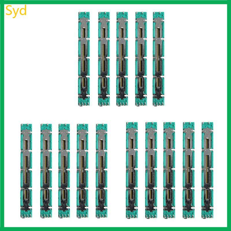 Syd 5 Chiếc Thẳng Trượt Lót Điện Áp Trộn Fader Biến Điện Trở 75mm