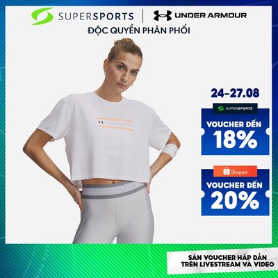 Áo Crop-Top Nữ Under Armour Tech Branded Short Sleeve - 6009987-100 ADS16
