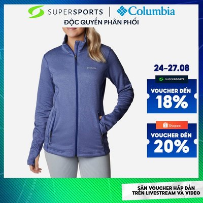 Áo Khoác Nhanh Khô Nữ Columbia W Park View™ Grid Fleece Full Zip - Xanh Dương - 1959712432