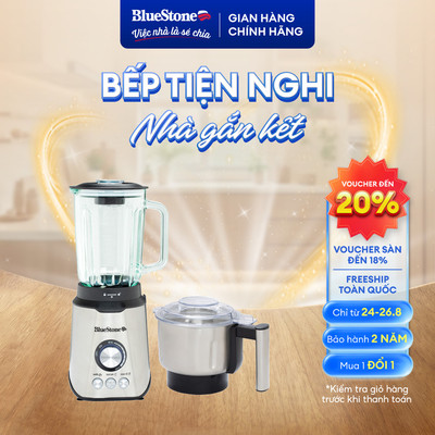 Máy Xay Sinh Tố BlueStone BLB-5339 | 800W – Xay Đá, Trái Cây, Hạt Cứng – Lưỡi Dao Inox – 2 Cối – Bảo Hành 2 Năm