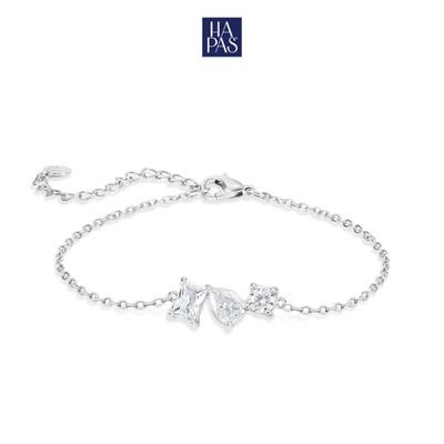 [BST SECOND CHAPTER] Lắc Tay Lacey HAPAS JEWELRY Trang Sức Mạ Bạch Kim Đính Đá CZ Cao Cấp VT26075-SW