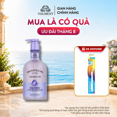 [CHÍNH HÃNG ĐỘC QUYỀN] Sữa Tắm có hạt Veilment hương Hoa Nhài Thơm Lâu, Dưỡng Ẩm 600g
