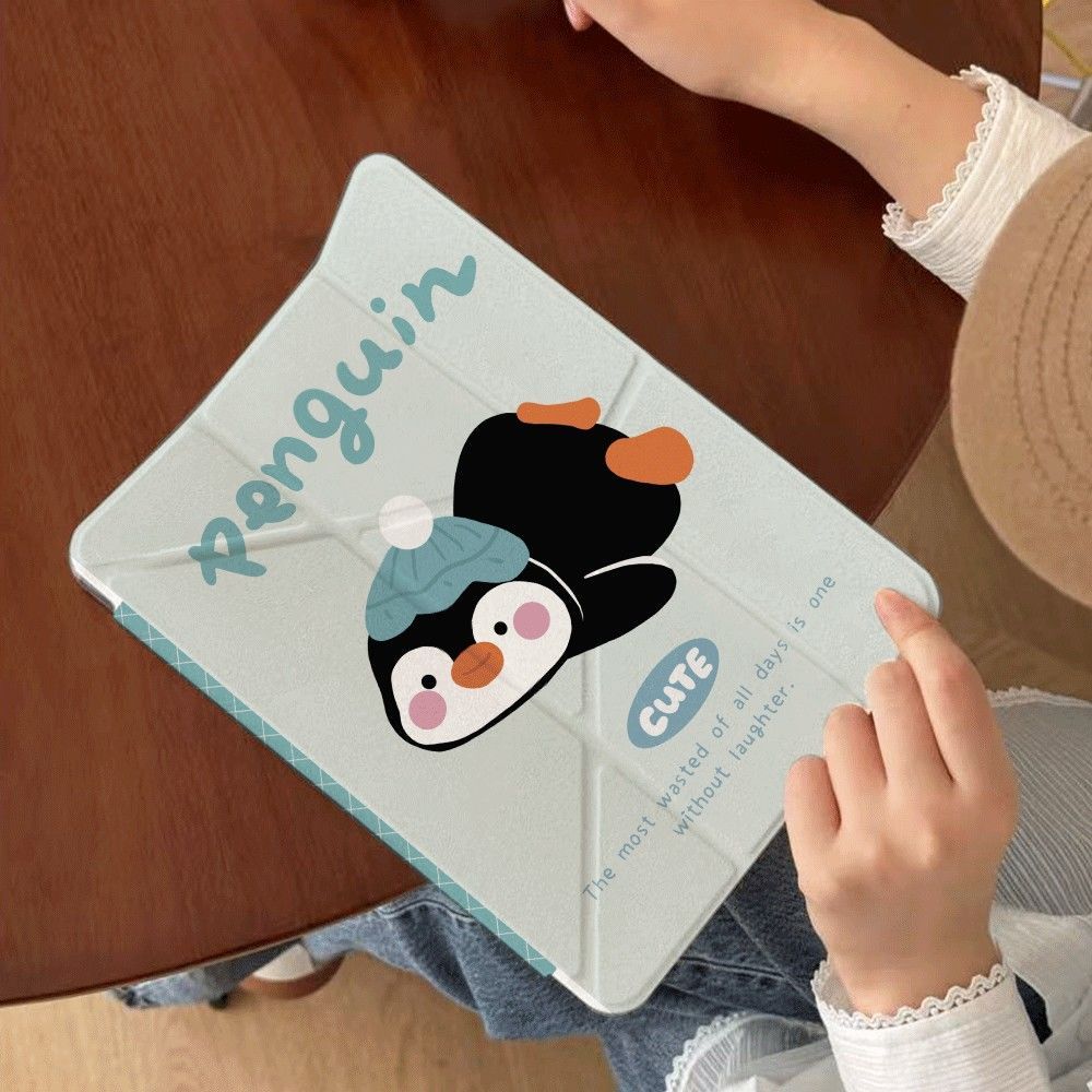 Quả than đenDụng dụng cho ốp bảo vệ gấp ba lần penguin penguin 11 penguinnch, giá đỡ kiểu
