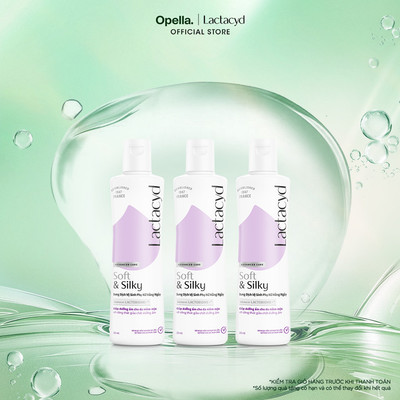 [KOL LIVESTREAM] Bộ 3 chai Dung Dịch Vệ Sinh Phụ Nữ Lactacyd Lactacyd Soft & Silky Dưỡng Ẩm 250ml/chai