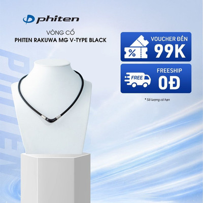Vòng Cổ Phiten Rakuwa Necklace MG V Type Hỗ Trợ Cân Bằng Cơ Thể Chăm Sóc Sức Khỏe Phong Cách Thời Trang