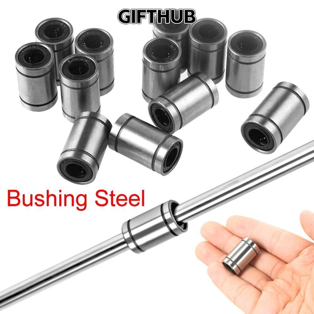 GIFTHUB Bushing Thép mạ niken Trục bền LM3U LM4UUU LM5U LM6UUU