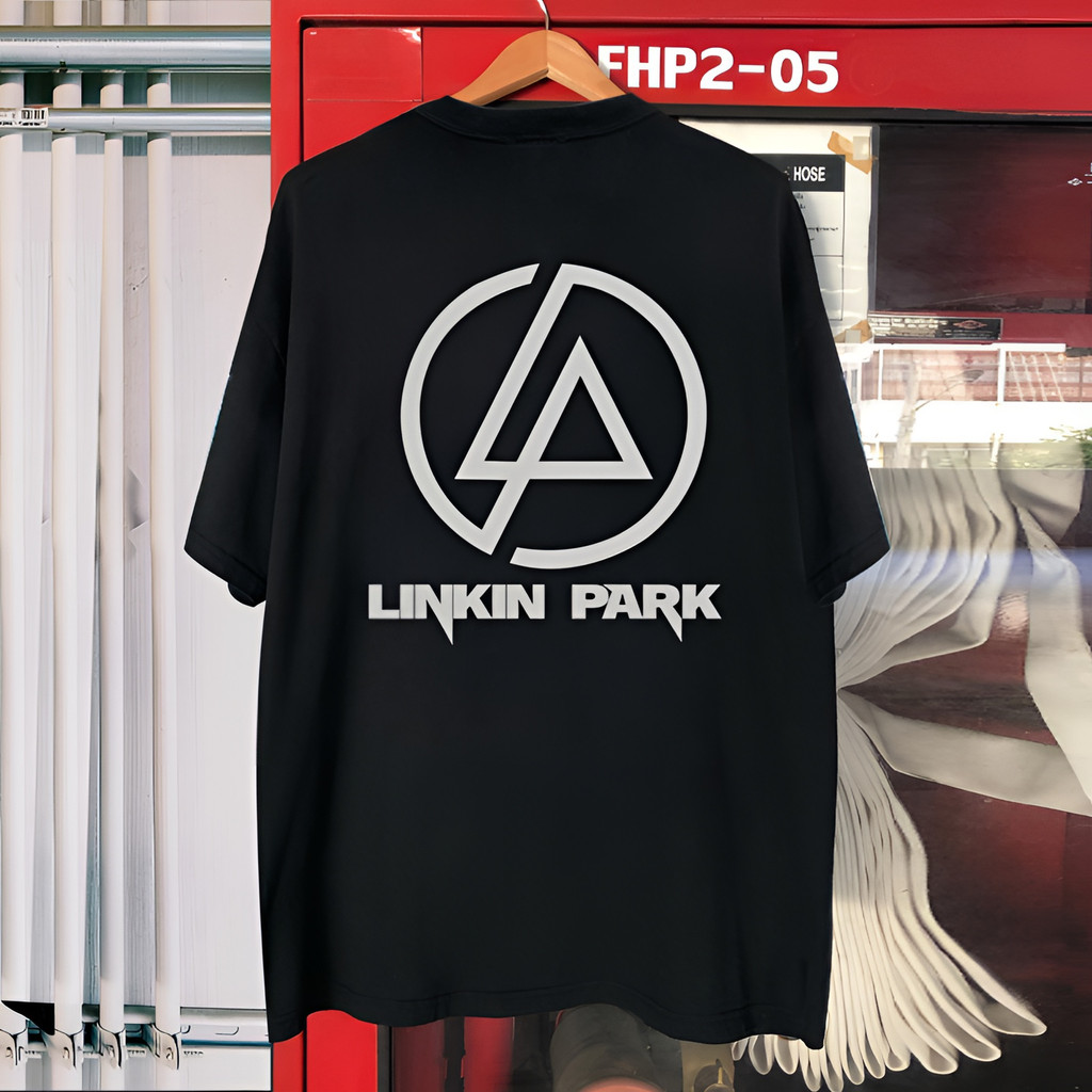 Linkin Park Linkin Park Band Áo thun Rock American Retro Street Rời vintage Hợp Thời Trang Tay Ngắn