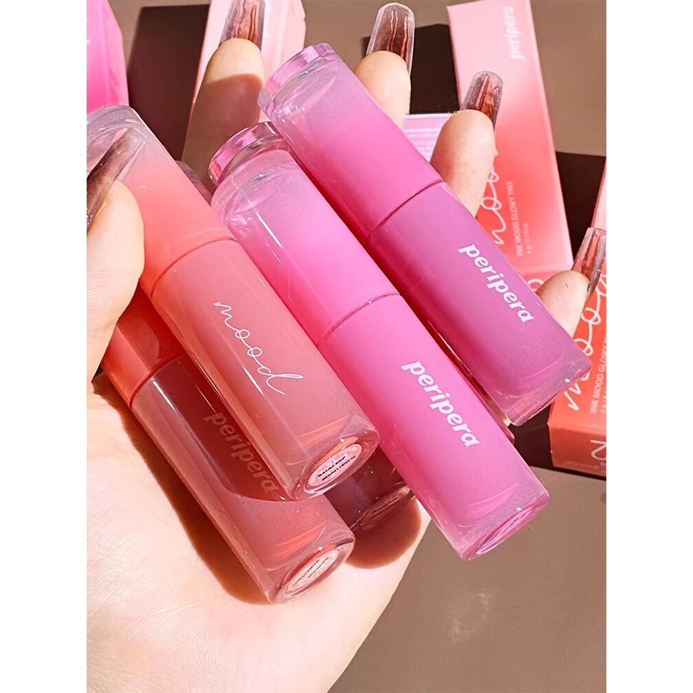 son bóng chính hãng son bóng lì lâu trôi Peripera peripera Rock Sugar Lip Glaze Ink Shiny Lip Gloss 