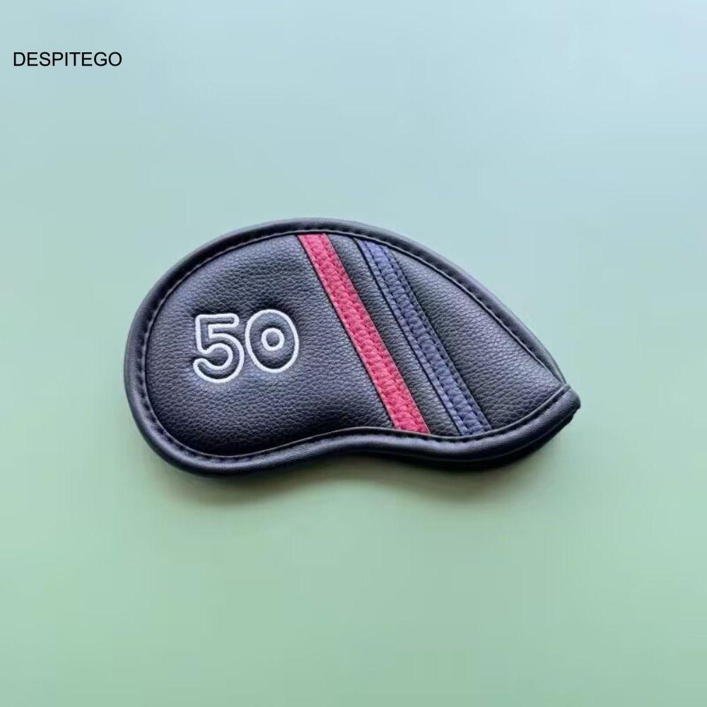 DESPITEGO Golf Wedge Cover, Da PU 48 50 52 54 Độ Sand Wedge Headcover, Đen / Trắng Big Number 56 58 
