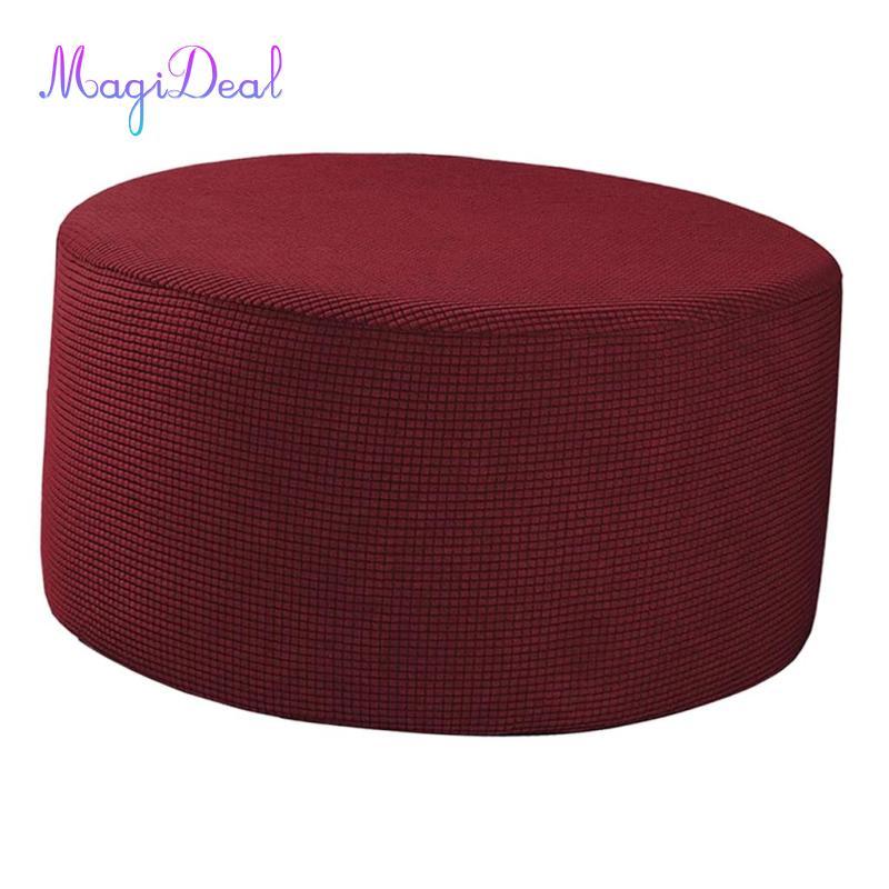 MagiDeal Ottoman Slipcover Footrest Foottool Lưu trữ Ottoman Cover, Dex Slipcover Machine Có thể giặ