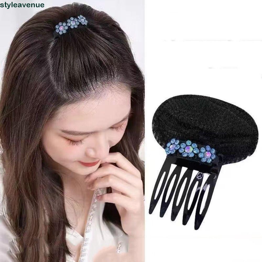 STYLEAVENUE Puff Hair Head Cushion, Braid Sponge DIY Hair Stylish Tool, Sweet Invisible Flower Hair 