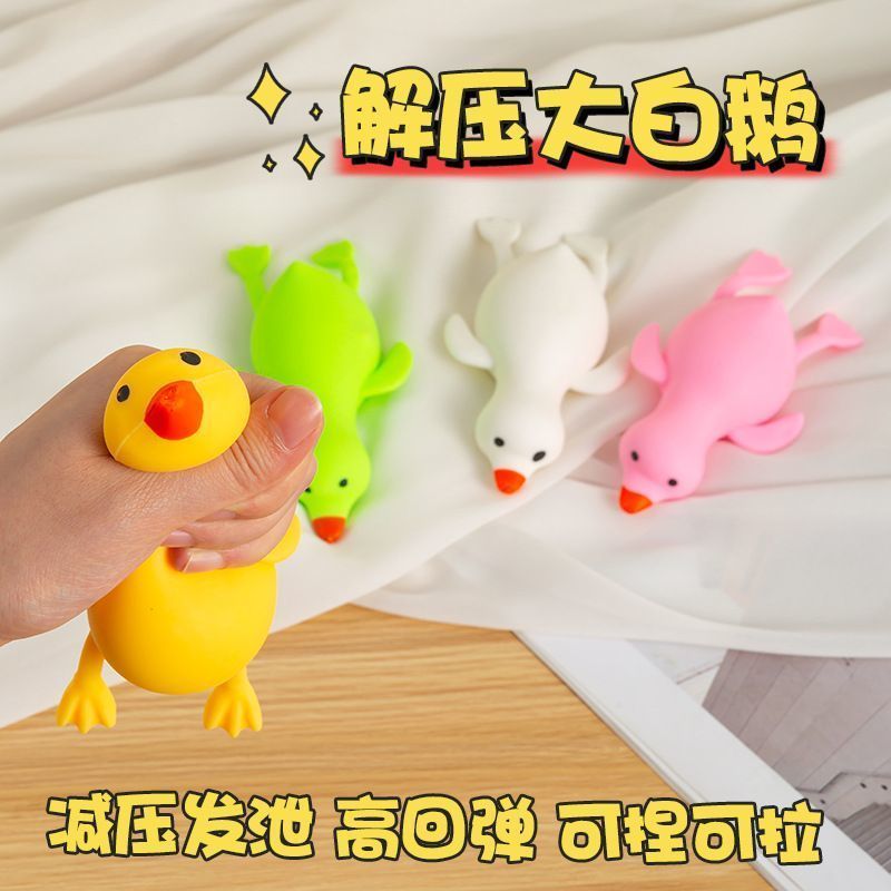 Phong Cách Mới Giải Nén Vịt Raramen Bột Ngỗng Trắng Thông Hơi Giải Nén Hoạt Hình Đồ Chơi Trẻ Em Ngườ