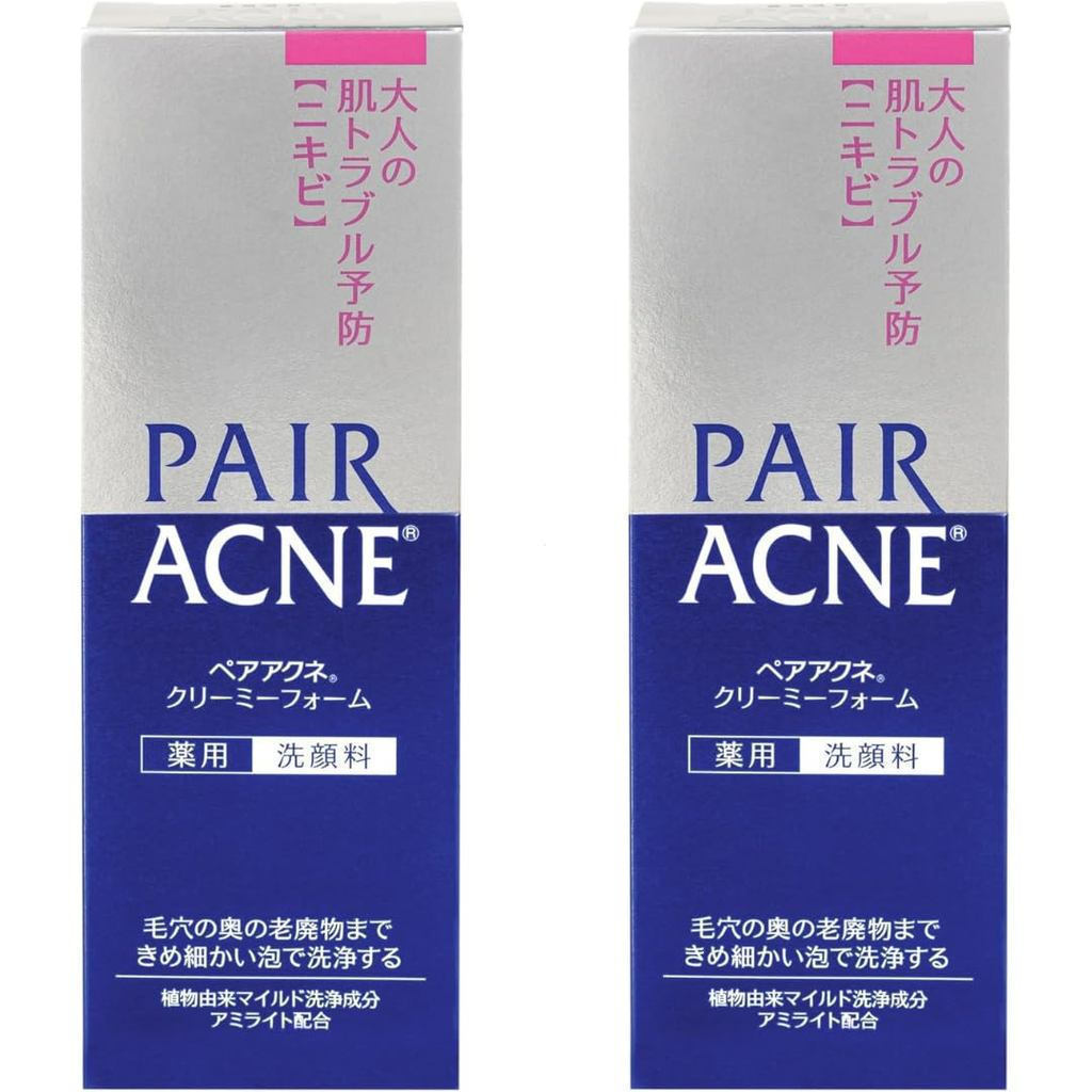 Sữa rửa mặt Lion Pair Ance Creamy Foam Anti- Acne Cleanser dành cho người lớn 2,82 oz (80g) Bộ 2 Sữa