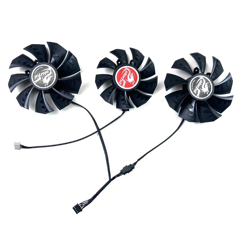 Quạt Card video Mới Quạt Làm Mát 85MM 75MM 4PIN Cho Nhiều Màu Sắc Geforce RTX 3060 3070 3080 TI 3090
