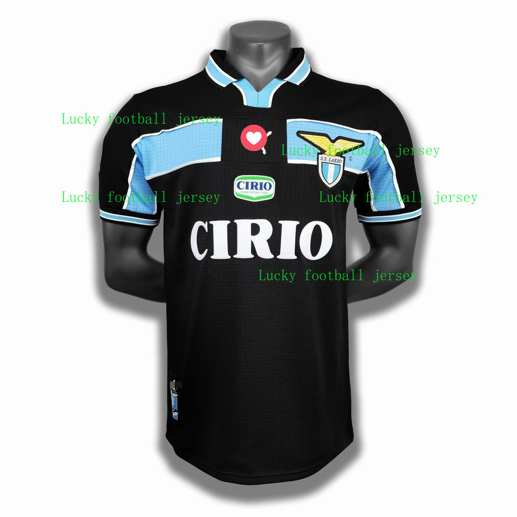 Áo bóng đá sân khách Lazio 1998 / 99 Nam - In tên & số có thể tùy chỉnh