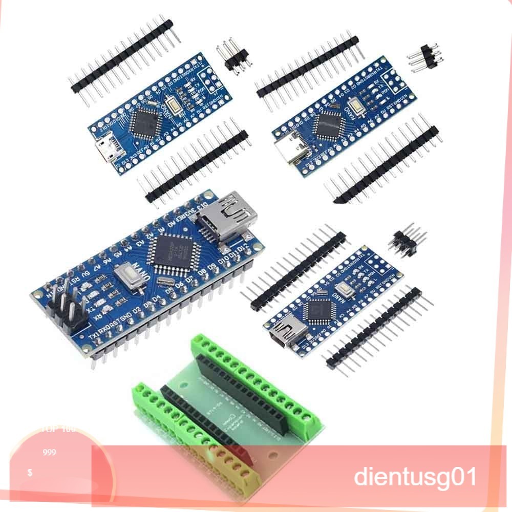 082 Bộ Điều Khiển Nano 3.0 Mini / Type-C / Micro USB Cho arduino CH340 USB driver 16Mhz ATMEGA328P
