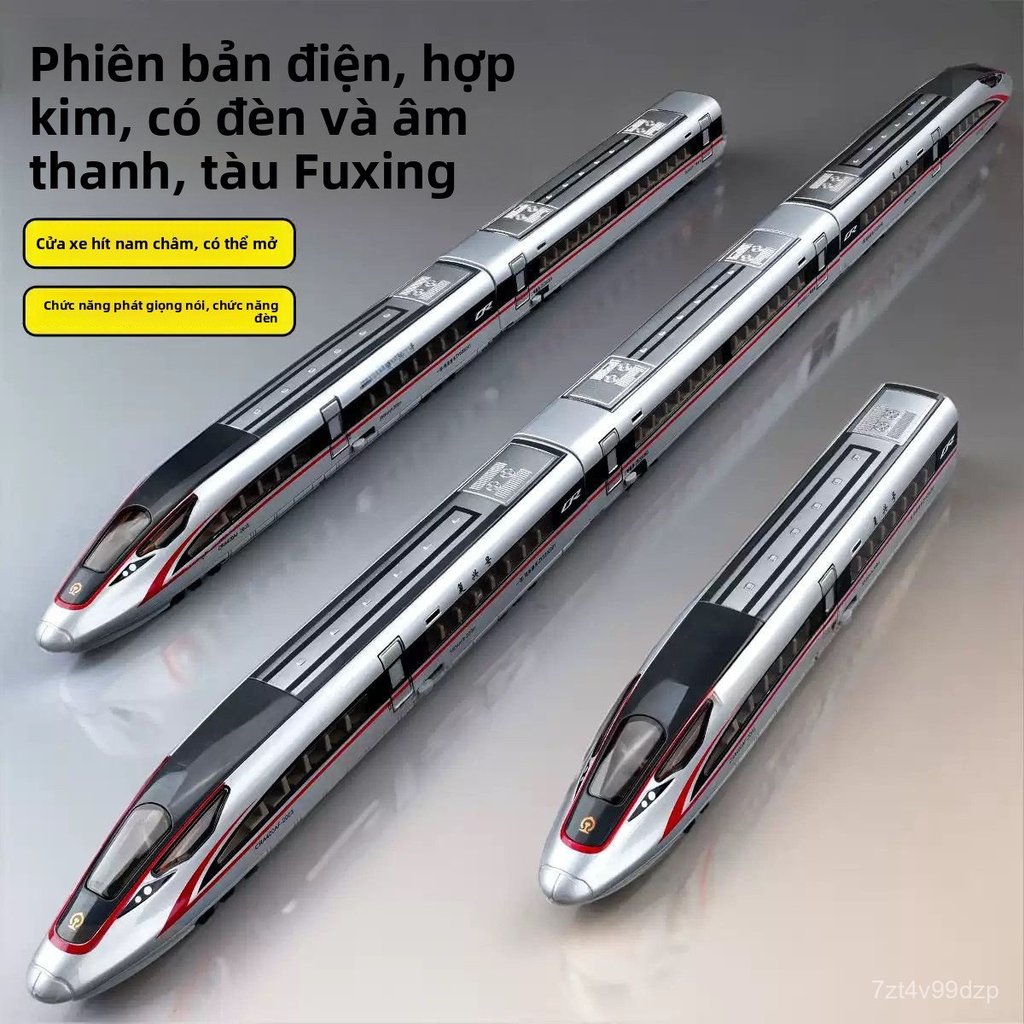 Tàu hỏa đồ chơi cao tốc Fuxing hợp kim chạy điện cho bé trai, mô hình tàu quà/6